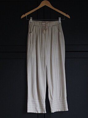 Paisley Lane | Wide Leg Striped Crop Pant